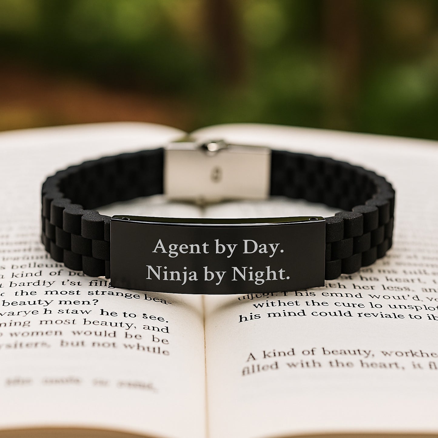 Agent By Day. Ninja By Night. Glide lock Clasp Birthday Unique Gifts for Agent Men from Friends - Image 2