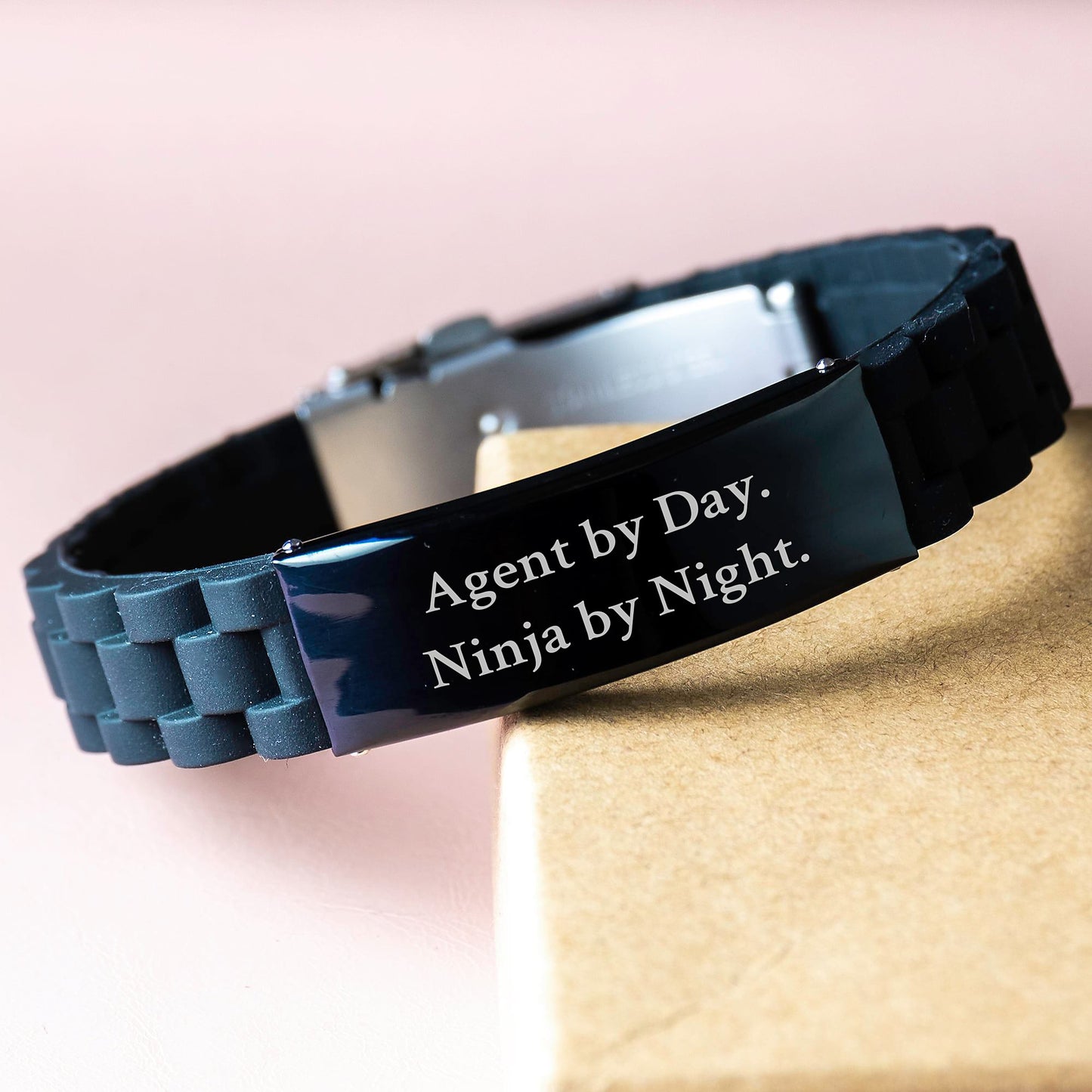 Agent By Day. Ninja By Night. Glide lock Clasp Birthday Unique Gifts for Agent Men from Friends - Image 3