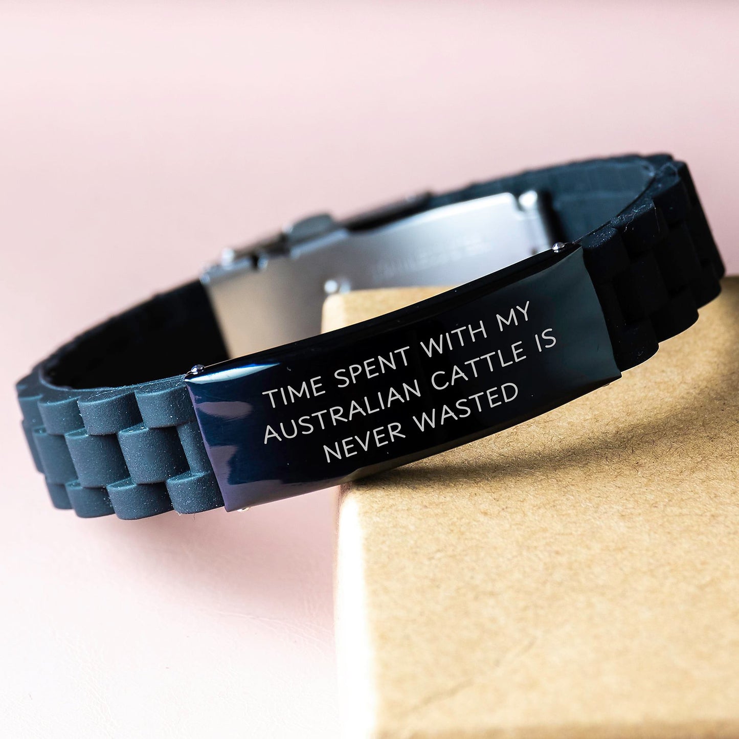 Australian Cattle Dog Funny Quote Gifts, Inspirational for Men, Women, and Friends, Glide lock Clasp Birthday Jewelry, Gifts from Family and Friends for Her, Him, or Coworkers - Image 3