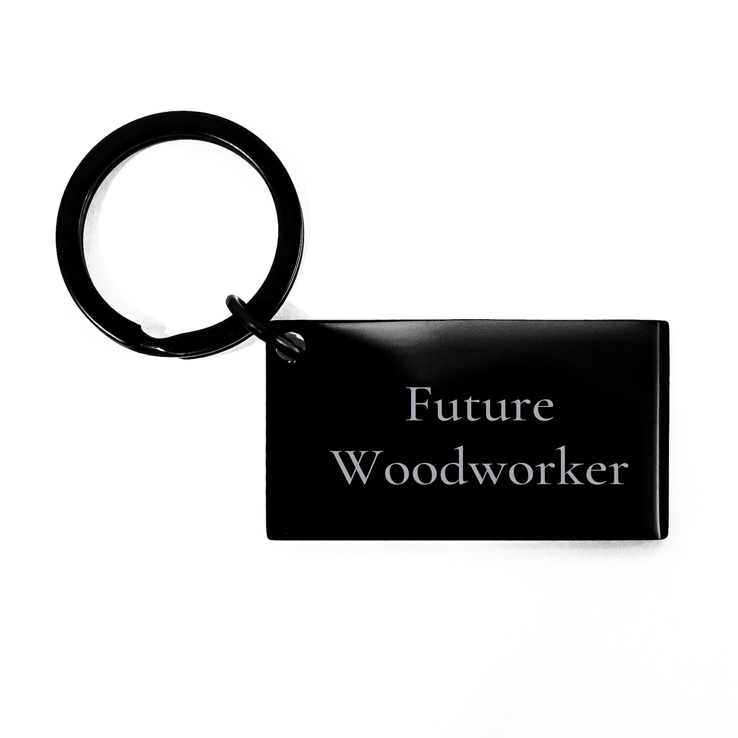 Woodworker Gifts from Friends, Inspirational Keychain for Future Woodworker Graduation Unique Gifts - Image 1