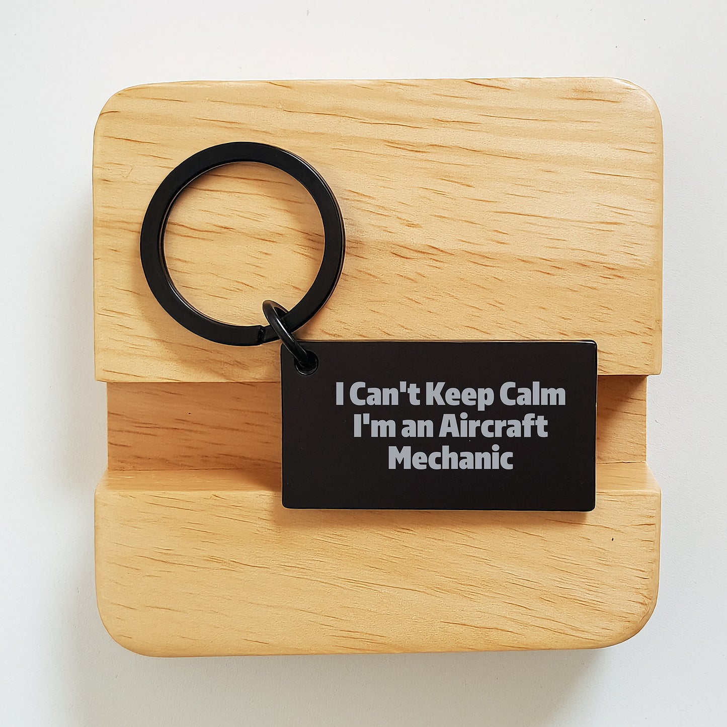 Aircraft Mechanic Keychain Funny Quote Gifts for Men from Friends and Family - Image 2