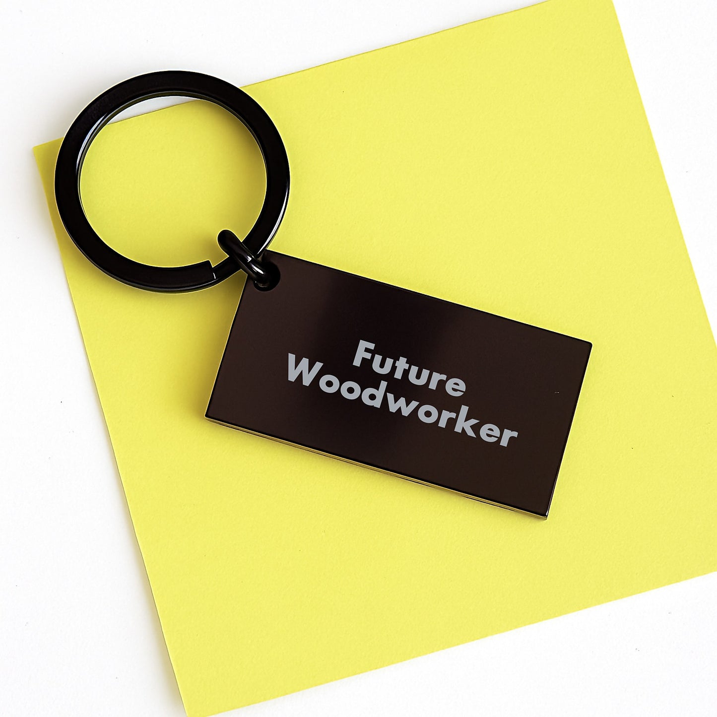 Woodworker Gifts from Friends Unique Inspirational Keychain for Future Woodworkers Graduation - Image 3