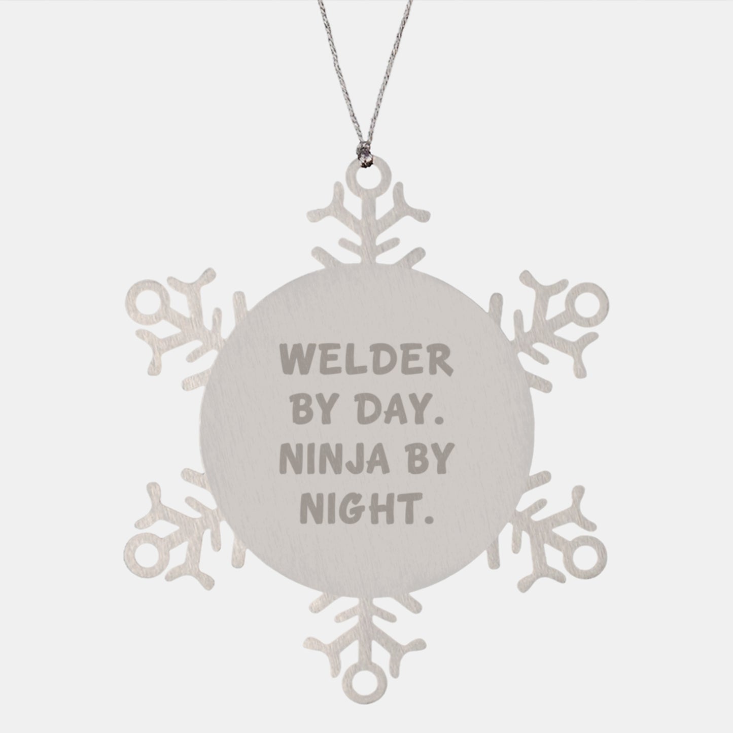 Welder Gifts for Men - Snowflake Ornament by Day, Ninja by Night - Unique Christmas Unique Gifts from Family - Image 3