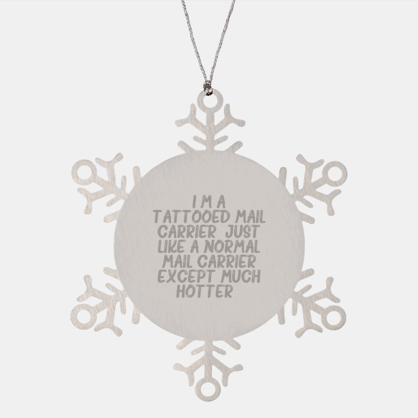 Christmas Unique Gifts from Friends, Family, or Coworkers - Mail Carrier Snowflake Ornament Gift for Men, Women, or a Hot Mail Carrier - Image 1