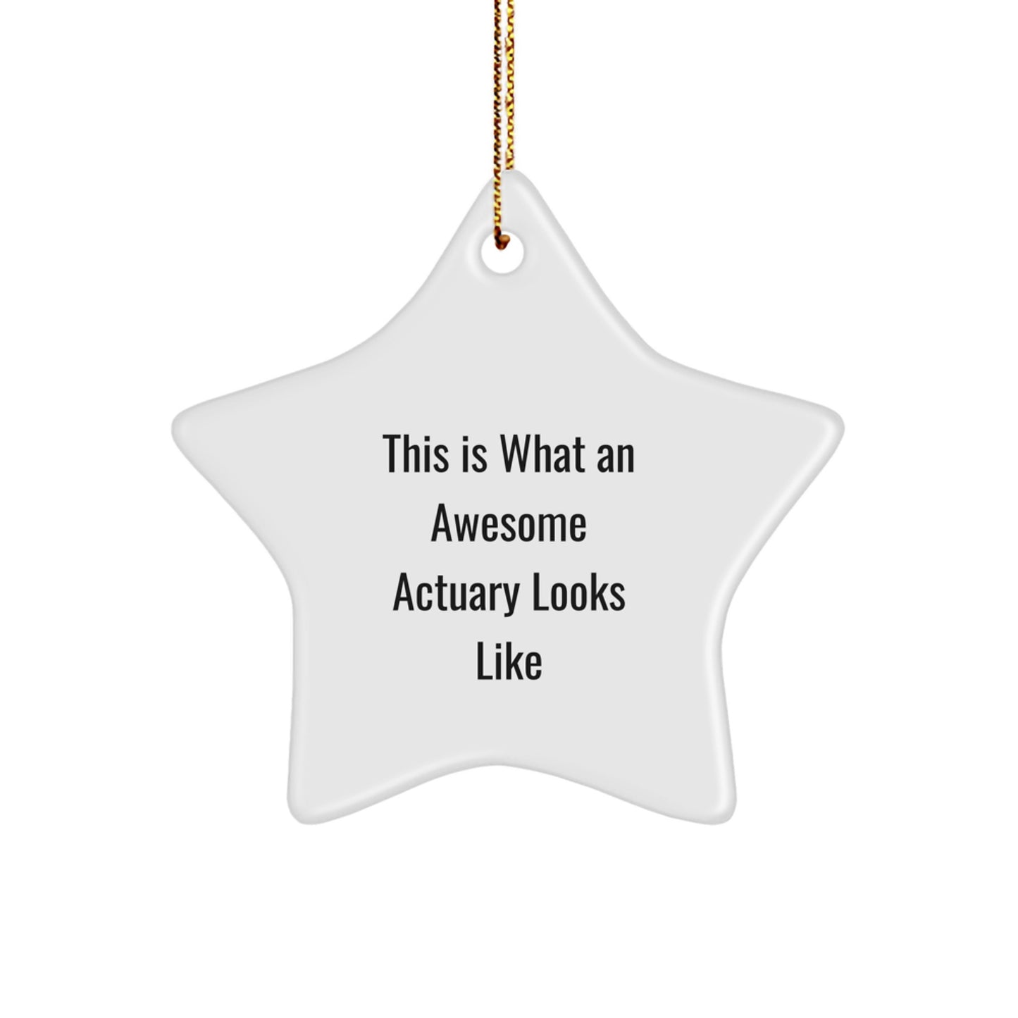 Actuary Star Ornament Gifts from Friends, This Is What An Awesome Actuary Looks Like, for Christmas - Image 1