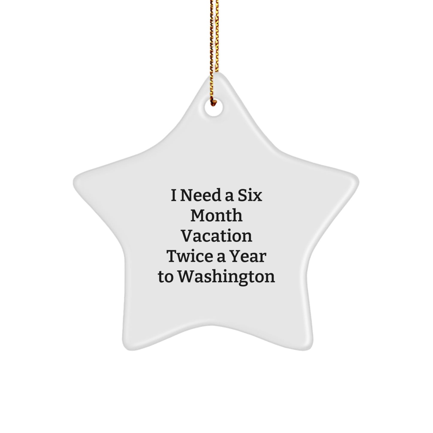 Washington Star Ornament Gifts from Men to Friends and Family for Christmas - Image 1