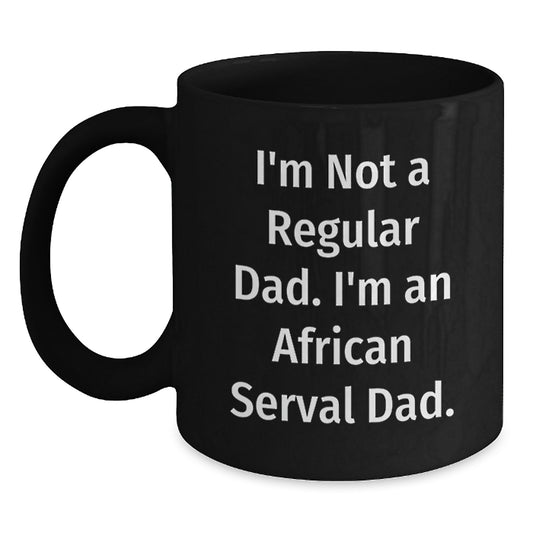 African Serval Cat Dad Funny Gift for Men Women Friends Family from Unique Graduation Unique Gifts - Main