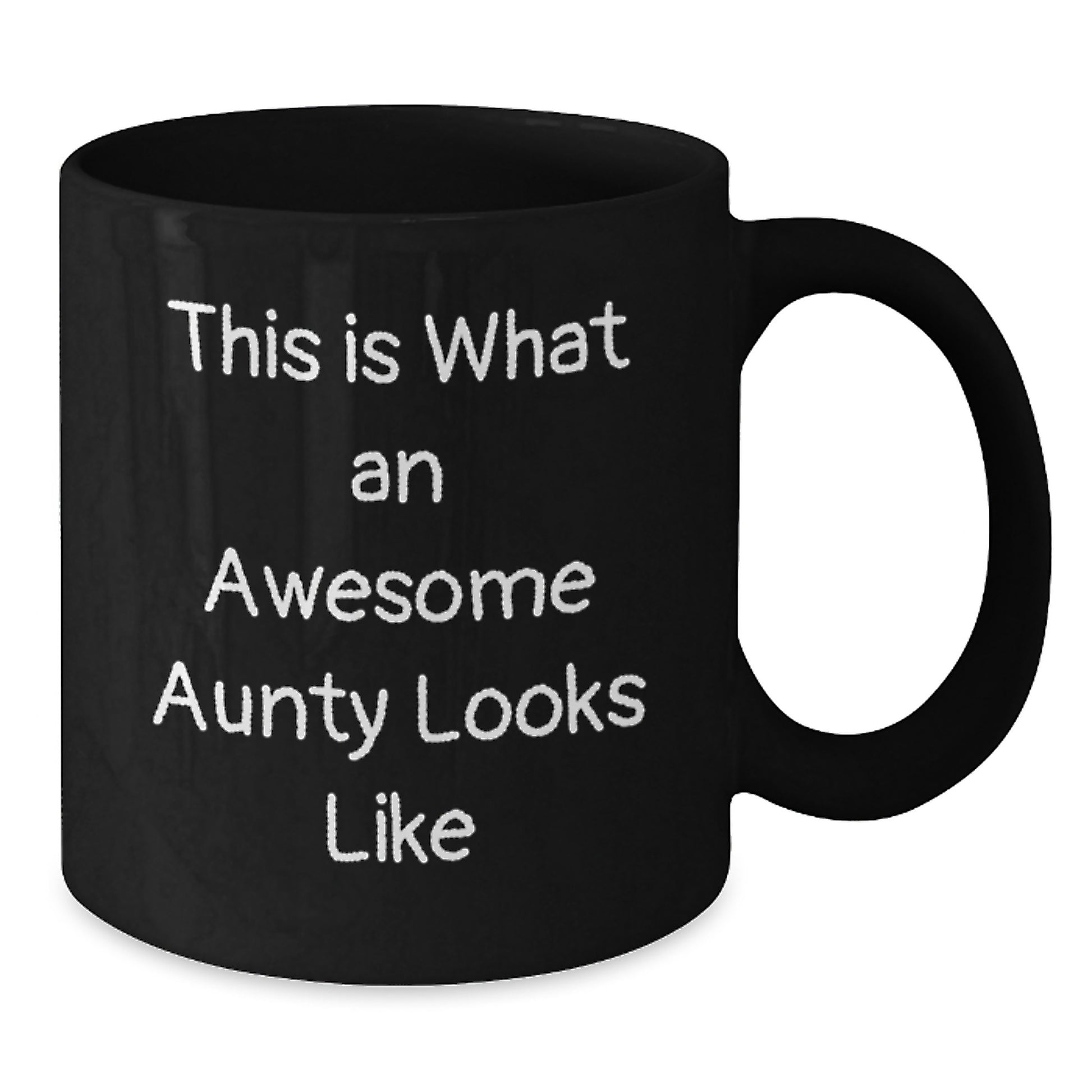 Awesome Aunty Gifts, Funny Quote Black Coffee Mugs, Graduation Unique Gifts from Family to Aunty, Gifts for Aunty - Additional