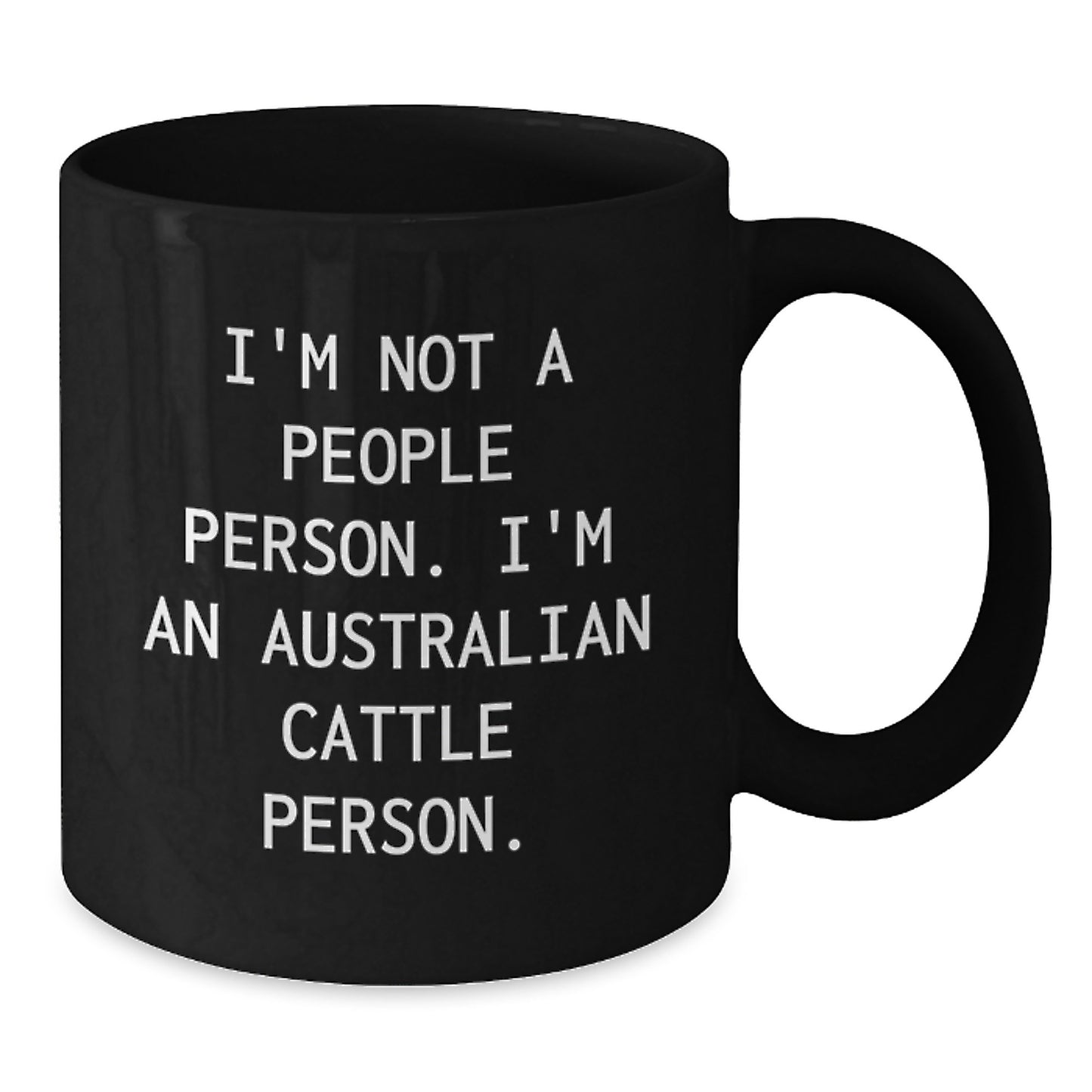 Australian Cattle Dog Lovers Funny Coffee Mug Gifts from Friends for Men, Black 11oz/15oz Ceramic Mug, Perfect Birthday Unique Gift Idea - Additional