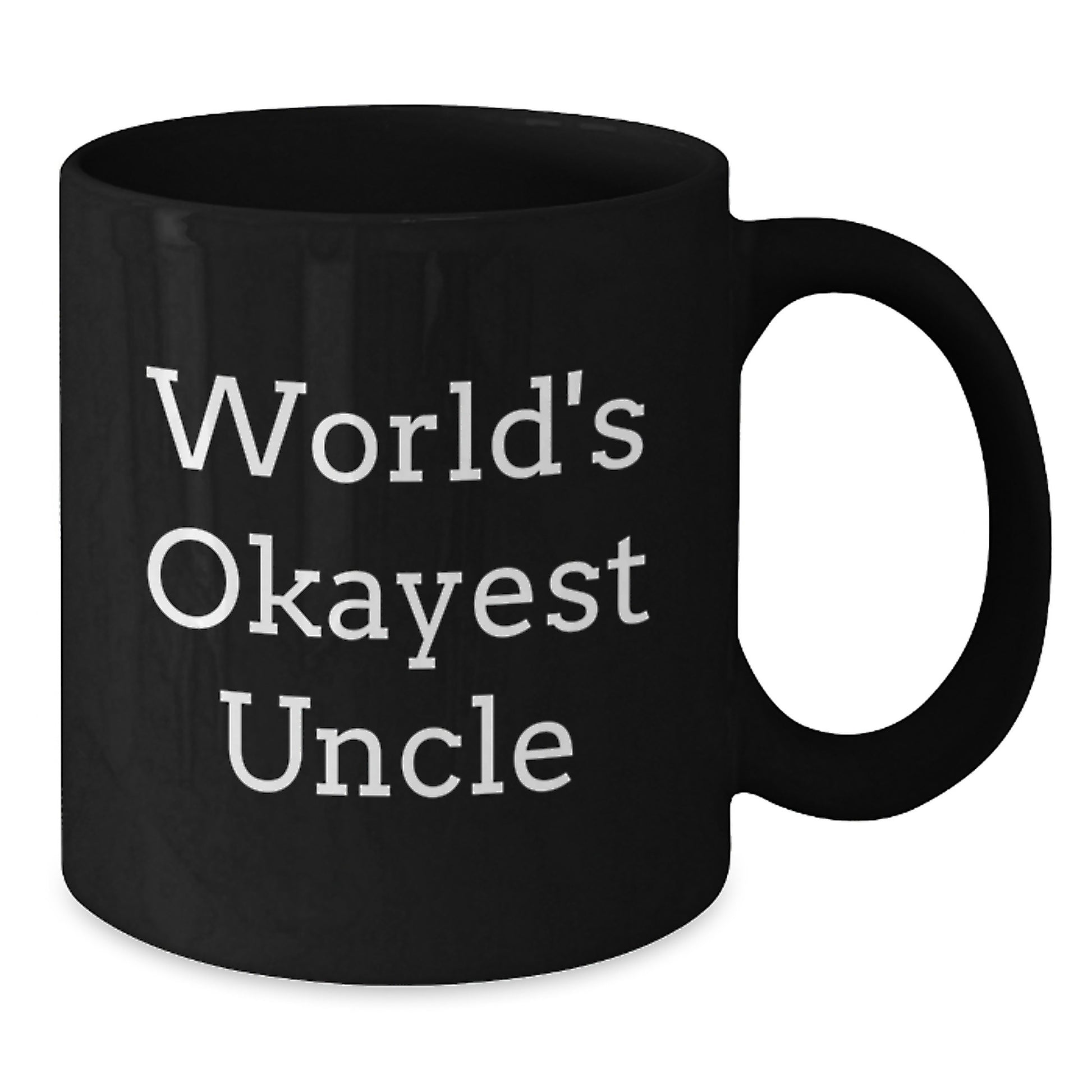 World's Okayest Uncle Funny Black Coffee Mugs Gifts from Uncle to Men Christmas Unique Gifts - Additional