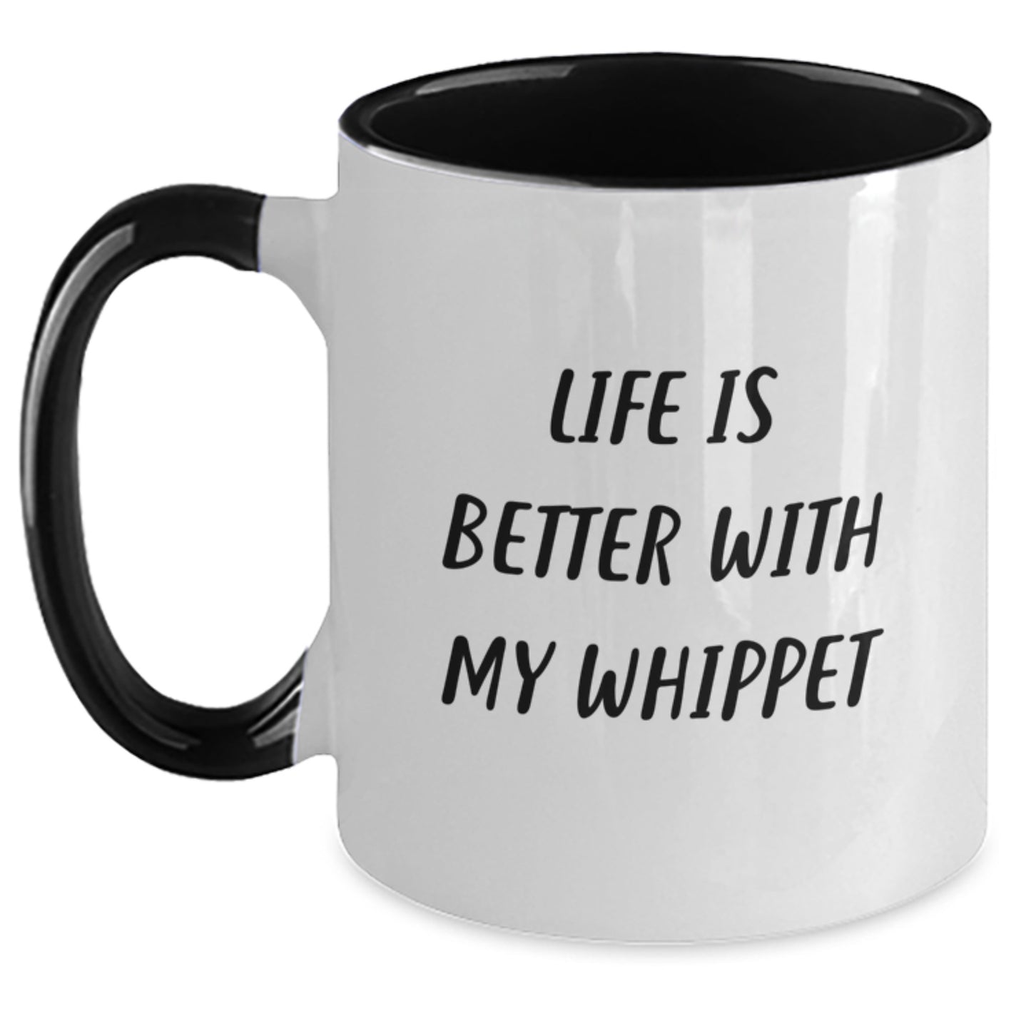 Whippet Dog Lovers Funny Coffee Mugs Gifts from Friends, Gifts for Whippet Dog Enthusiasts, Birthday Unique Gifts, Life Is Better With My Whippet - Main