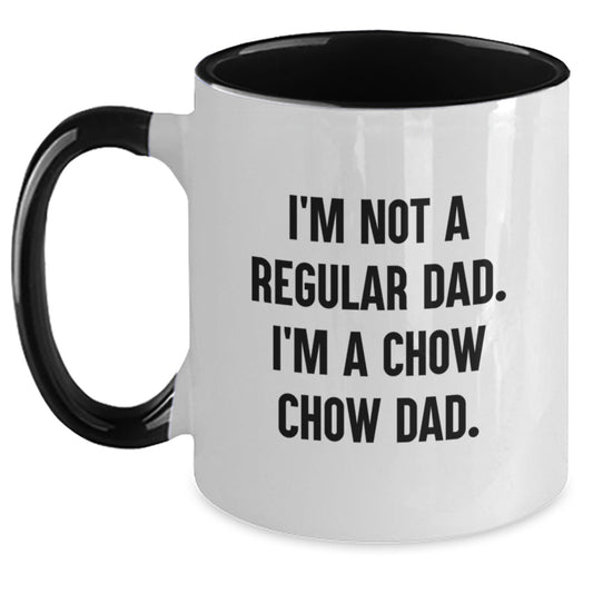 Chow Chow Dad Gifts Funny Two Tone Coffee Mugs Gifts from Men to Chow Chow Dog Friends and Family for Graduation Unique - Main
