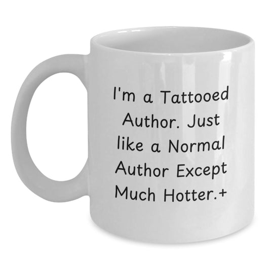 Unique Author Gifts for Men and Women - Funny White Coffee Mugs for Authors, Christmas Unique Presents from Family and Friends, 11oz and 15oz Ceramic Mugs - Main
