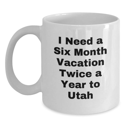 Utah Lover's White Coffee Mug, Funny Gift for Friends from Utah, Christmas Unique Gifts for Men - Main