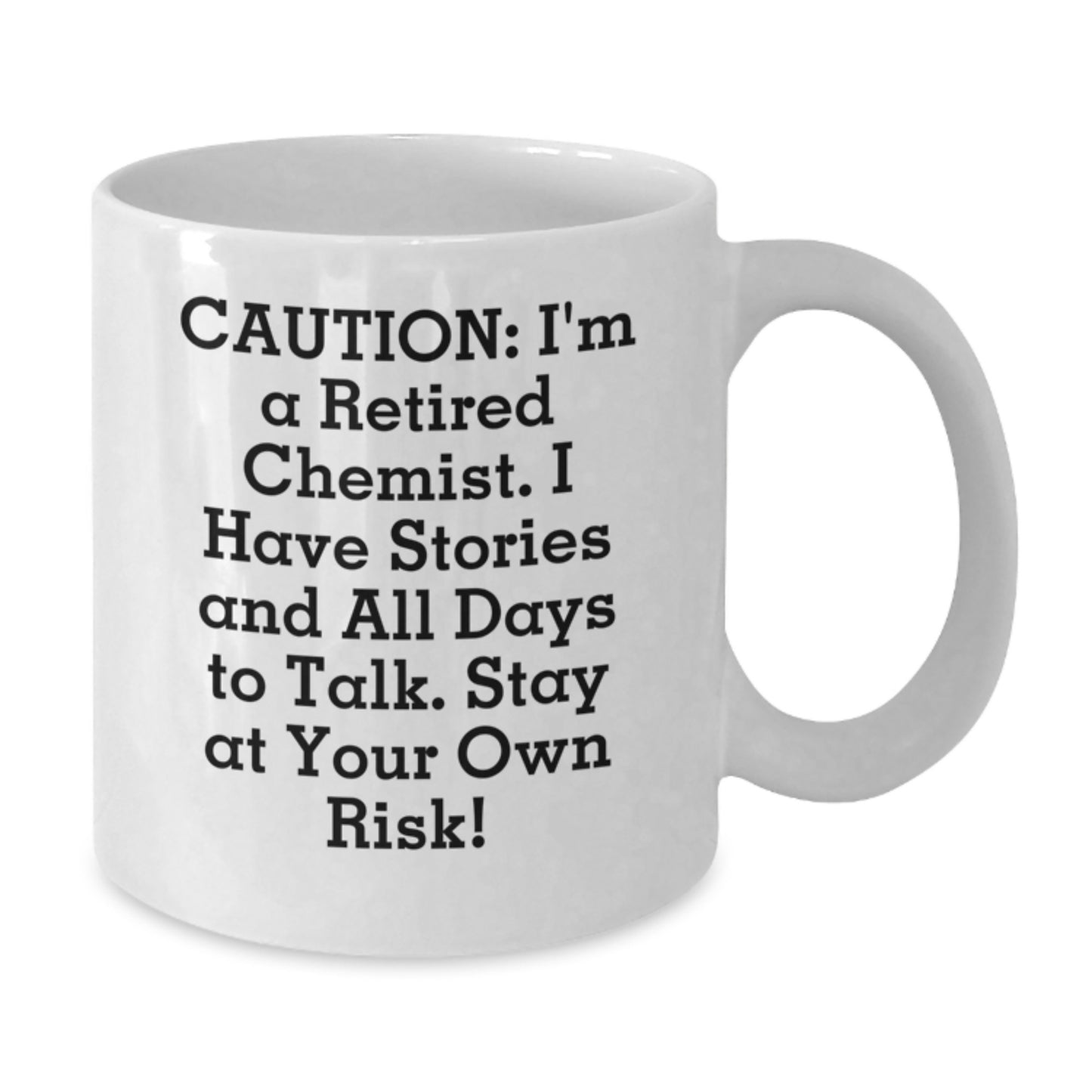 Chemist Gifts from Friends - Funny Storyteller White Coffee Mug, 11oz or 15oz, Ceramic, Microwave, Dishwasher Safe, Graduation Unique Gifts for Chemist - Additional