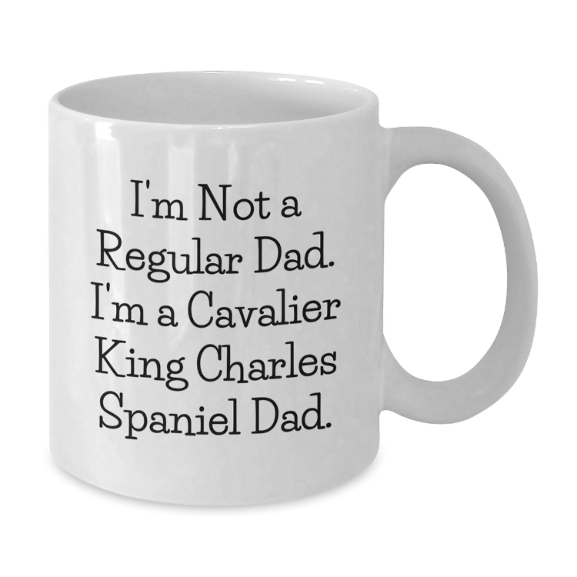 Cavalier King Charles Spaniel Dog Dad Funny Gifts for Men from Family - White Coffee Mug Graduation Unique Treasures - Additional