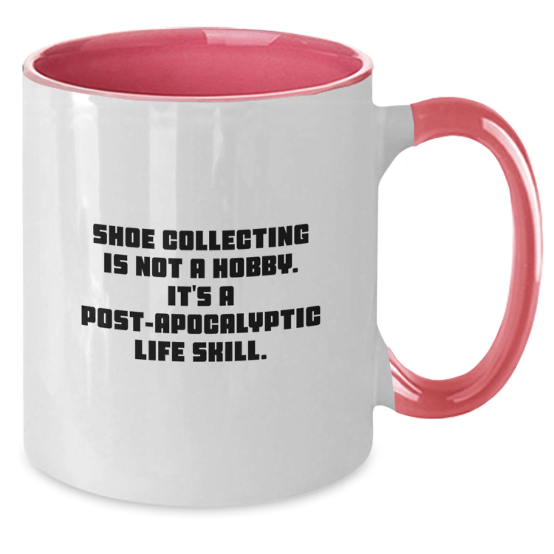 Shoe Collecting Gifts for Him Funny Coffee Mug Black and White Two Tone Ceramic - Additional