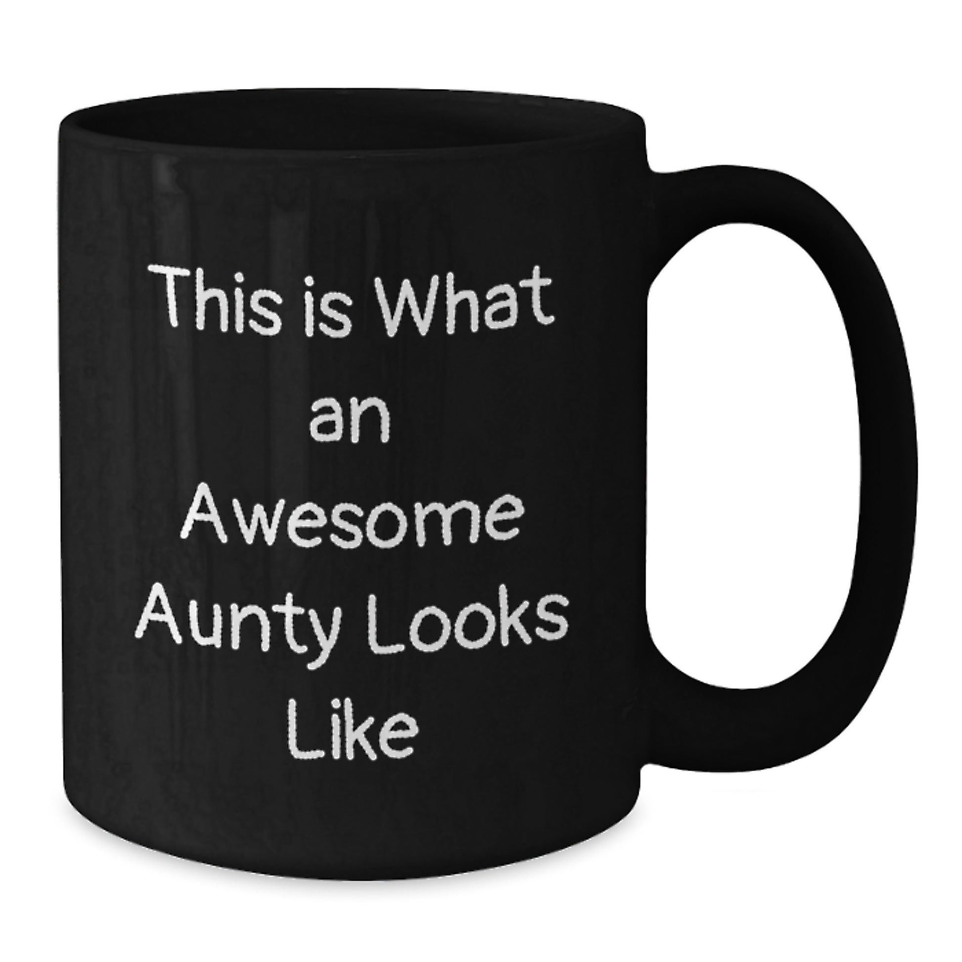 Awesome Aunty Gifts, Funny Quote Black Coffee Mugs, Graduation Unique Gifts from Family to Aunty, Gifts for Aunty - Additional