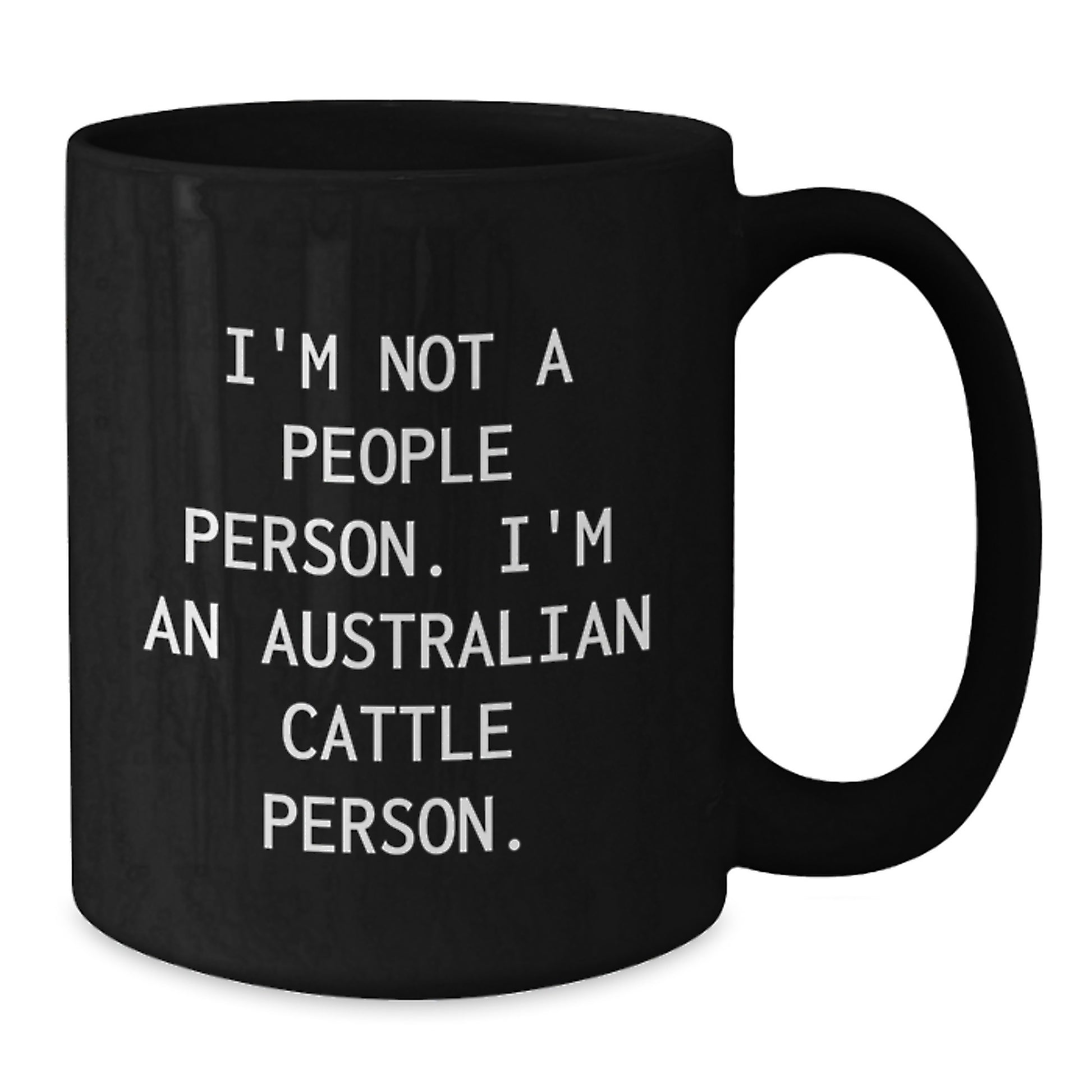 Australian Cattle Dog Lovers Funny Coffee Mug Gifts from Friends for Men, Black 11oz/15oz Ceramic Mug, Perfect Birthday Unique Gift Idea - Additional