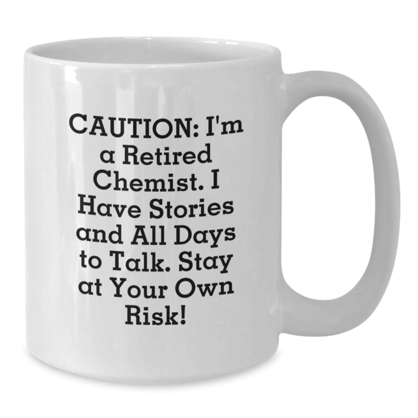 Chemist Gifts from Friends - Funny Storyteller White Coffee Mug, 11oz or 15oz, Ceramic, Microwave, Dishwasher Safe, Graduation Unique Gifts for Chemist - Additional