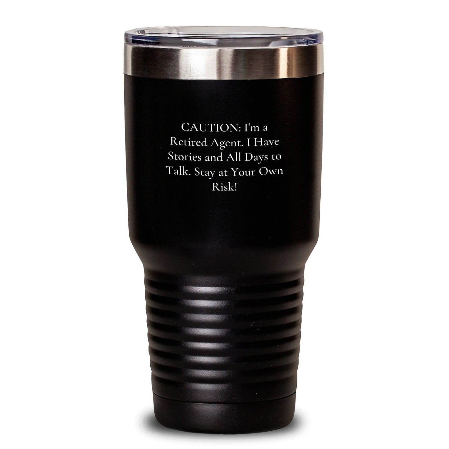 Agents' Gifts from Friends - Funny Retirement Agent Tumbler, Stay at Your Own Risk! - Graduation Unique Gifts for Him/Her - Main