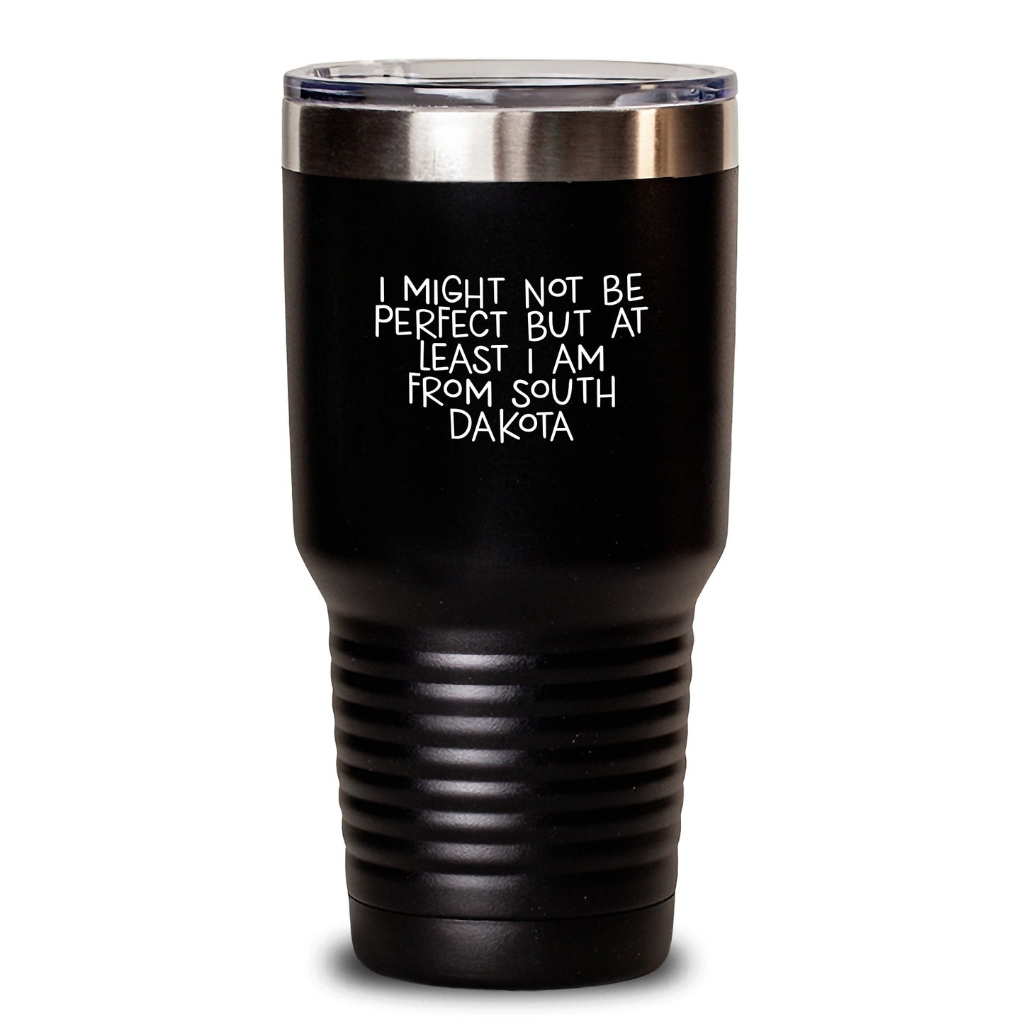 South Dakota Gifts from Friends and Family, Funny Tumbler for Graduation, I Might Not Be Perfect, Gifts for South Dakota Men and Women - Main