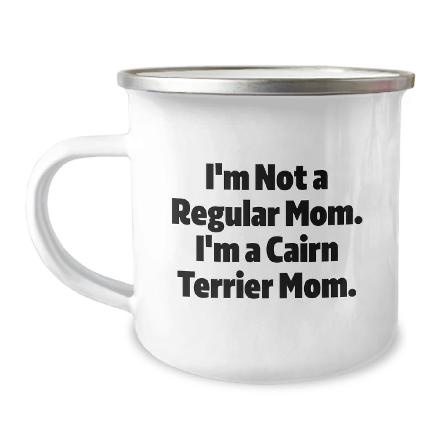 Cairn Terrier Mom Gifts for Her, Funny Camping Mugs from Friends, Birthday Unique Gifts for Cairn Terrier Dog Lovers, I'm Not a Regular Mom - Image 1