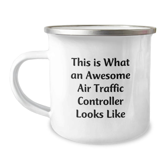 Air Traffic Controller Gifts, Funny Quote Camping Mug for Birthday, Gifts from Friends, Gifts for Air Traffic Controller, 12 oz Stainless Steel - Image 1