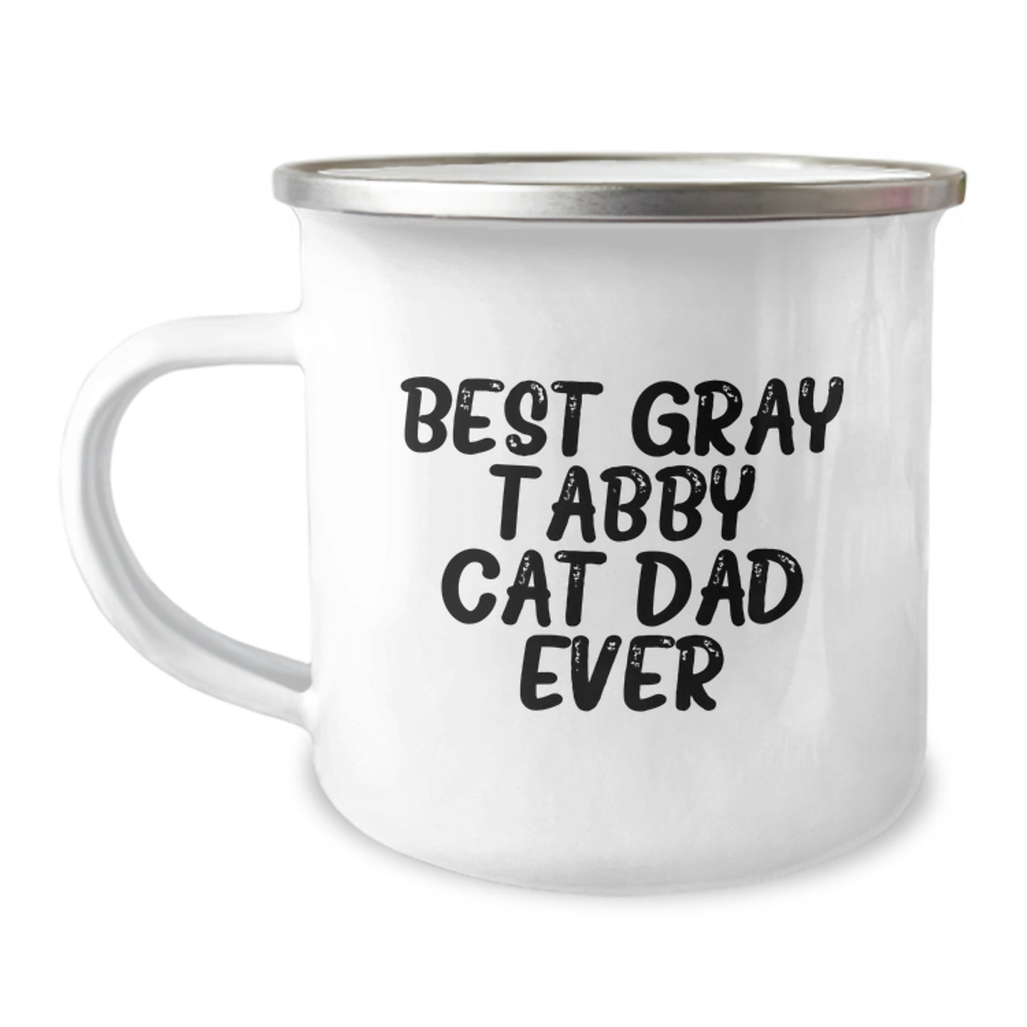 Best Gray Tabby Cat Dad Ever Gray Tabby Cat Gifts for Birthday from Friends, Gray Tabby Cat Camping Mug, Gifts for Gray Tabby Cat Lovers, Unique Birthday Unique Gifts for Friends - Image 1