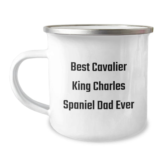Cavalier King Charles Spaniel Dog Dad Gifts for Men from Best Dads Ever, Funny Camping Mug for Graduation - Image 1