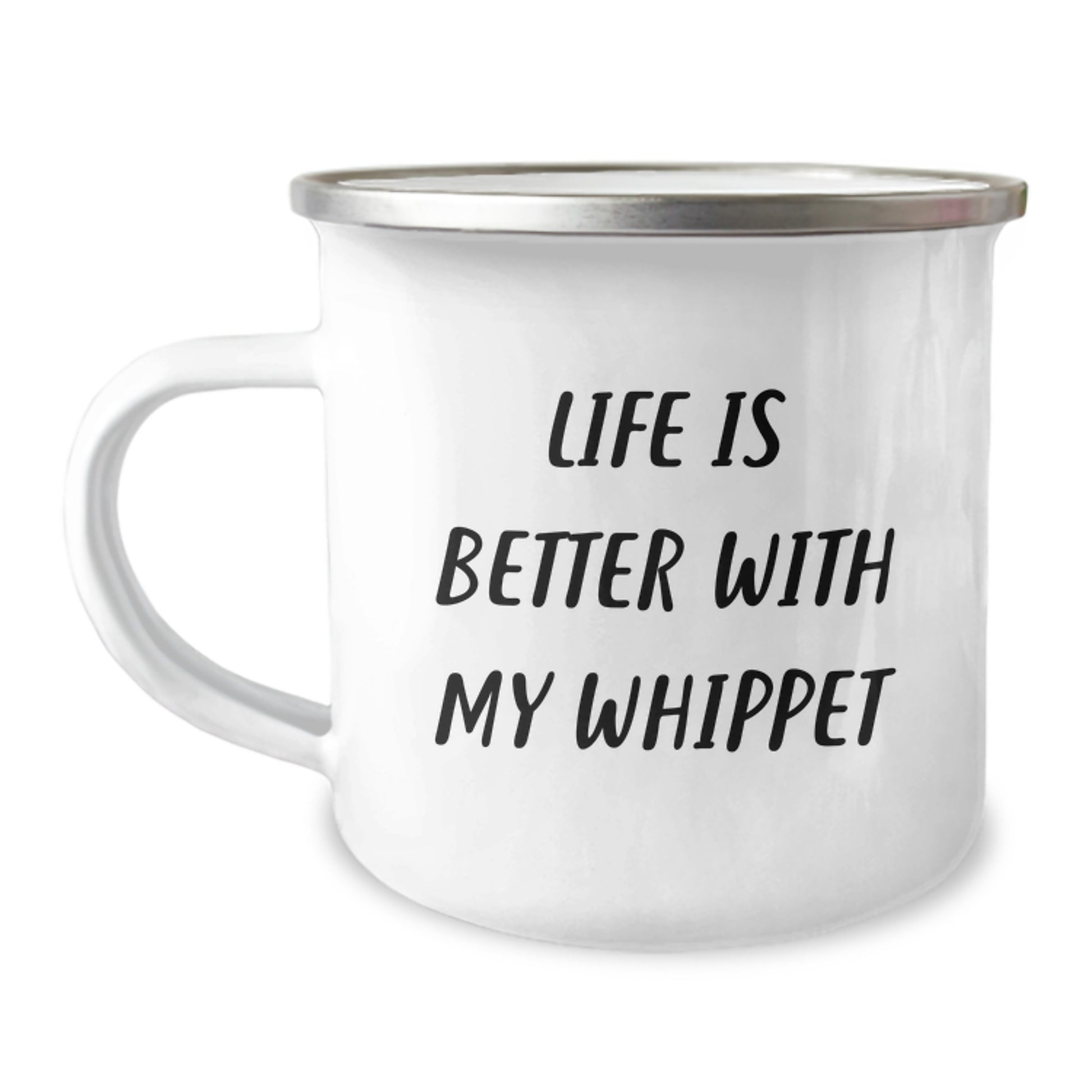 Whippet Dog Lovers Gifts from Family - Life Is Better With My Whippet Camping Mug for Birthday - Image 1