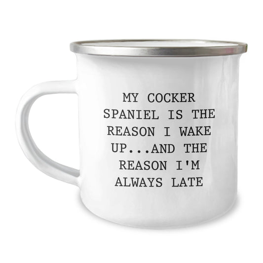 Camping Mug Gifts from Friends for Cocker Spaniel Dog Lovers, Funny Quote, Birthday Unique Gifts, Gifts from Family - Image 1