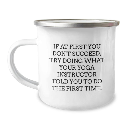 Christmas Unique Gifts for Yoga Instructor - Funny Camping Mug, Gifts from Friends, Perfect for Yoga Lovers - Image 1