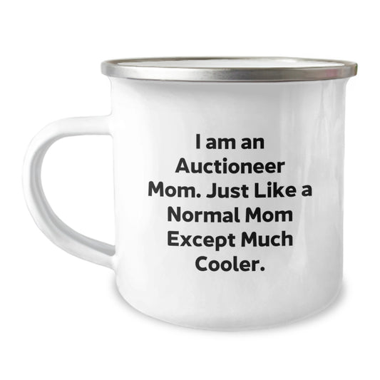 Auctioneer Mom Gifts - Funny Camping Mug for Christmas Unique Gifts from Friends to Family - I 'm An Auctioneer Mom Mugs - Image 1