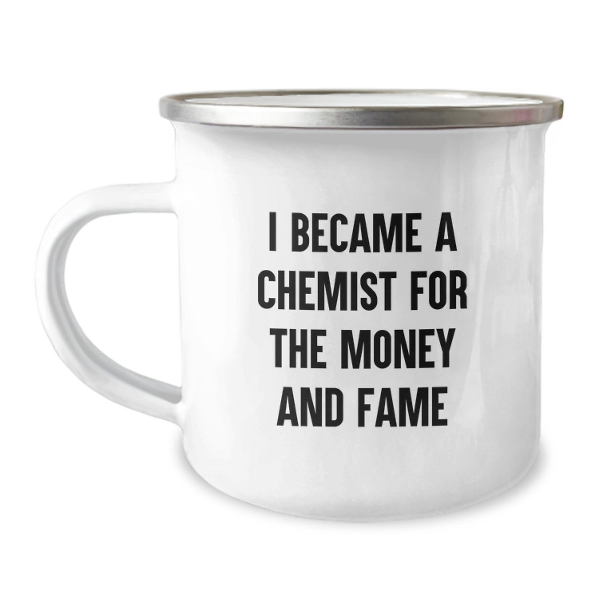Chemist Camping Mug - Funny Quote Gifts from Men to Chemist Friends this Christmas, Unique Chemist Mug for Women, Funny Quote Camping Mug for Chemist Family - Image 1