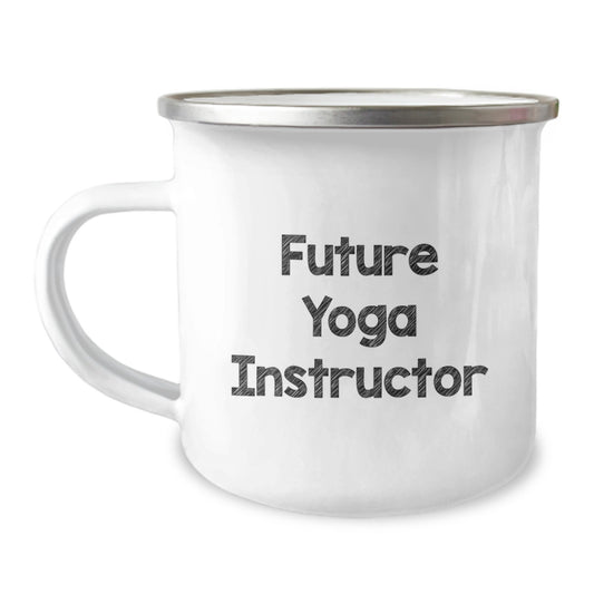 Yoga Instructor Funny Gifts for Future Yoga Instructor, Camping Mug, Inspirational Quote, Gifts from Friends, Unique Graduation Gifts - Image 1