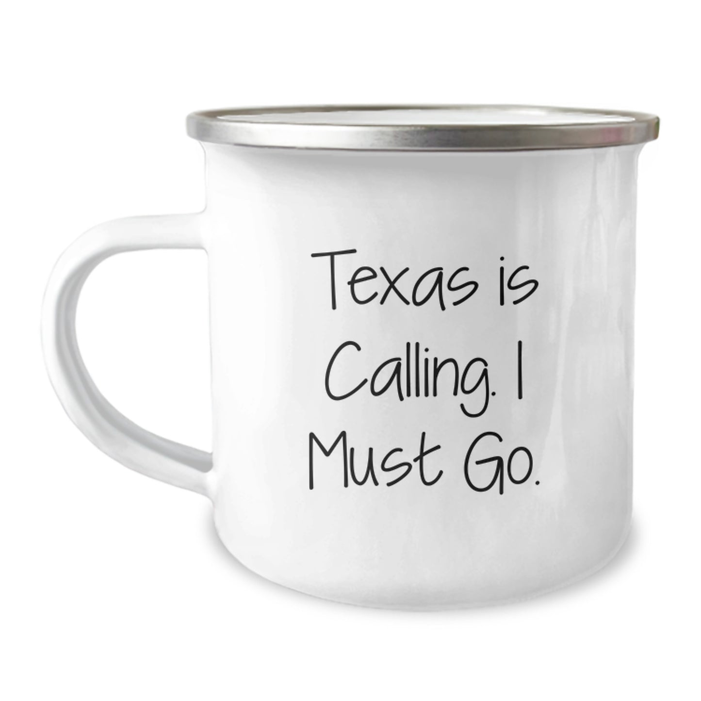Texas Calling Gifts for Friends - Inspirational Camping Mug with Quote 'Texas Is Calling. I Must Go.' for Graduation - Image 1