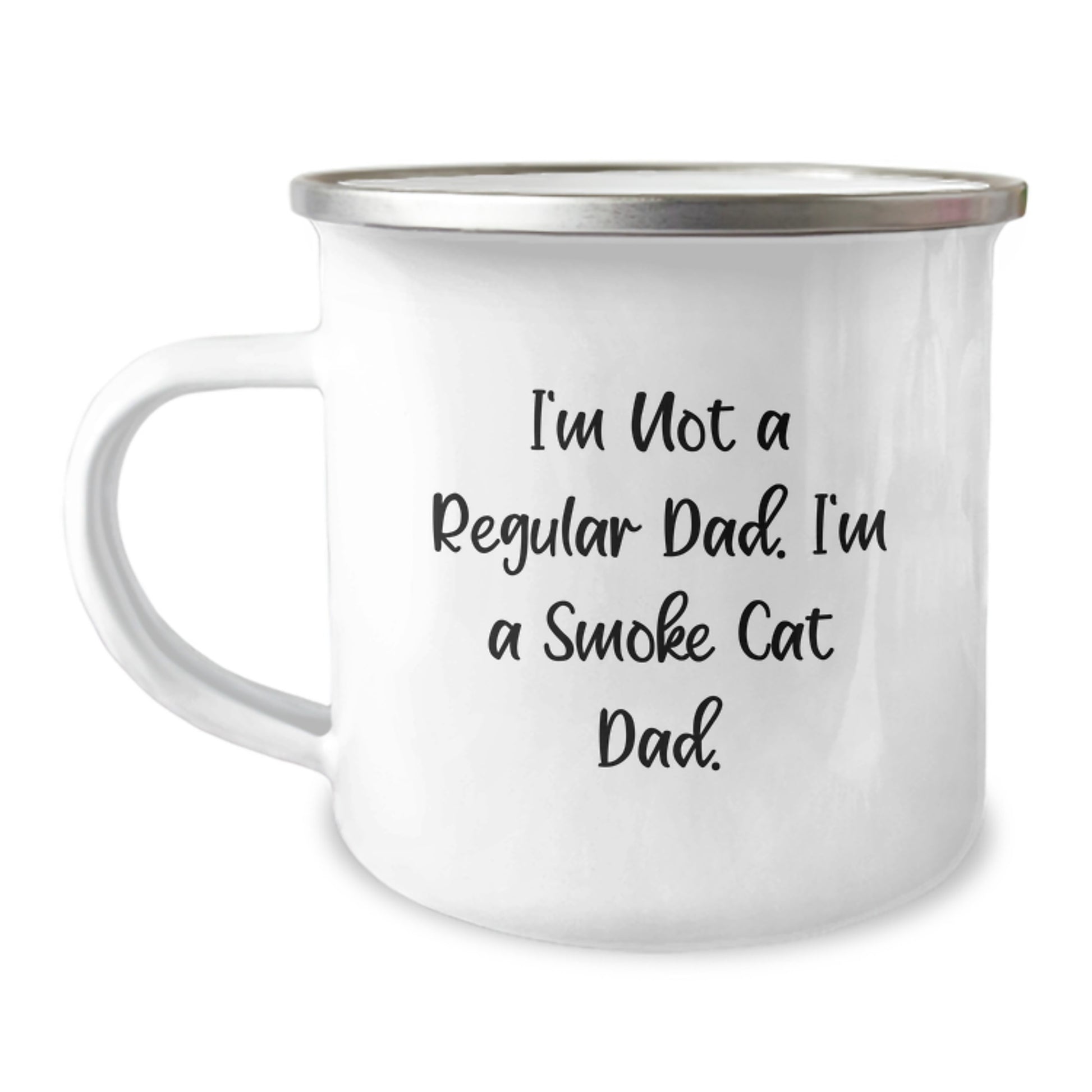 Smoke Cat Dad Gift, Funny Camping Mug for Graduation, 'I'm Not A Regular Dad. I'm A Smoke Cat Dad.' from Family, Friends, or Coworkers - Image 1