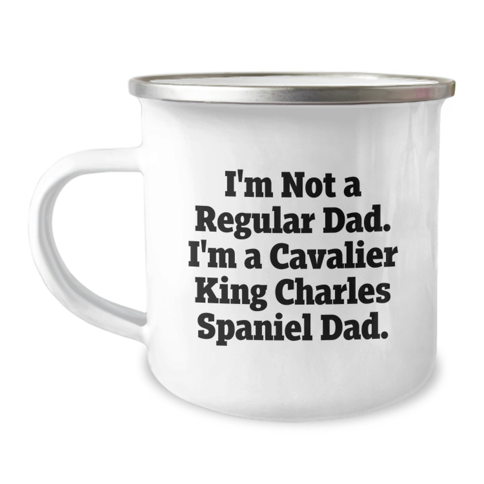 Cavalier King Charles Spaniel Dad Funny Camping Mug Gifts for Men from Friends, Unique Graduation Unique Gifts - Image 1