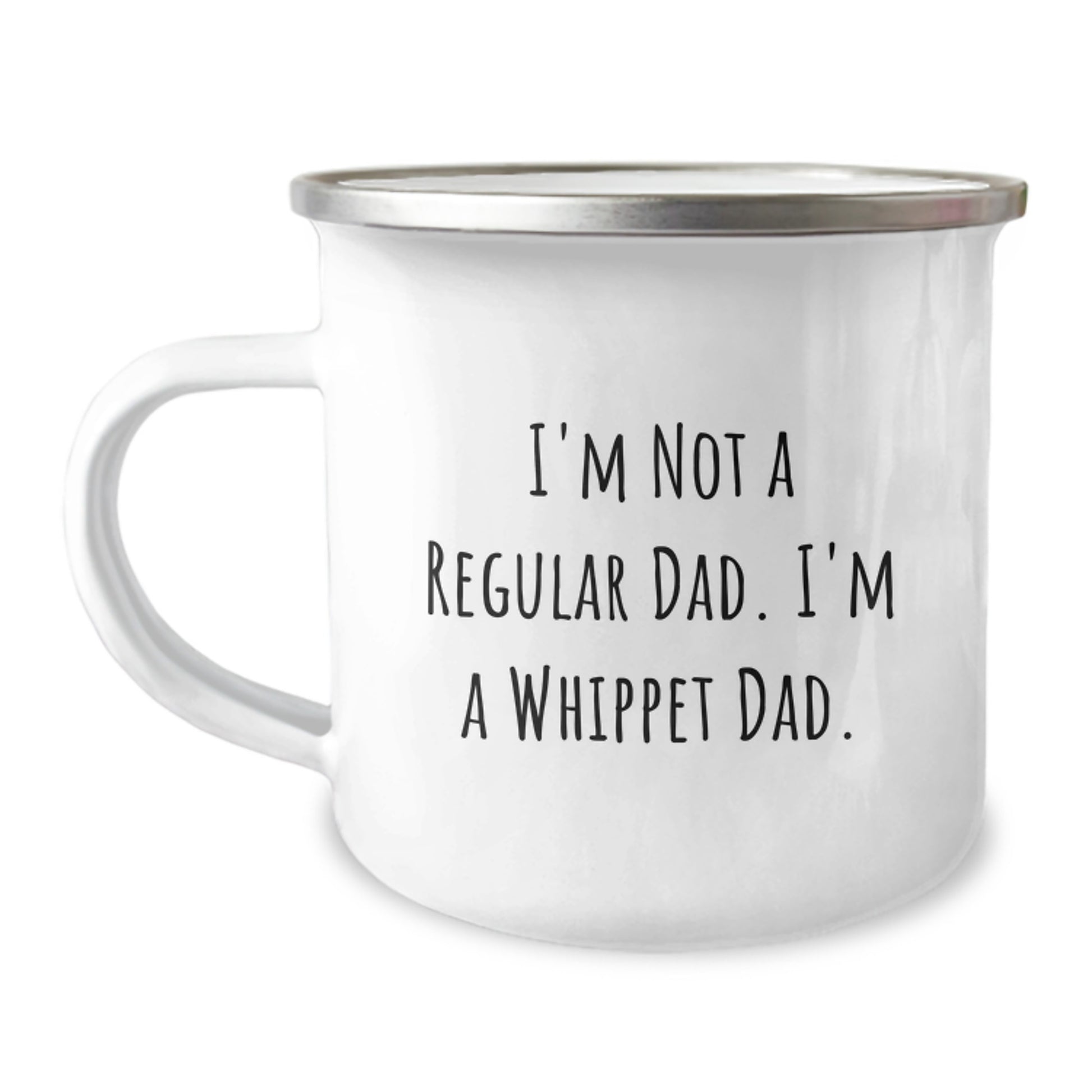 Whippet Dad Funny Gifts, Camping Mug for Whippet Dog Lovers, Birthday Unique Gifts from Men to Friends - Image 1