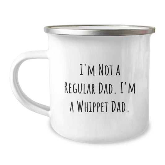 Whippet Dad Funny Gifts, Camping Mug for Whippet Dog Lovers, Birthday Unique Gifts from Men to Friends - Image 1