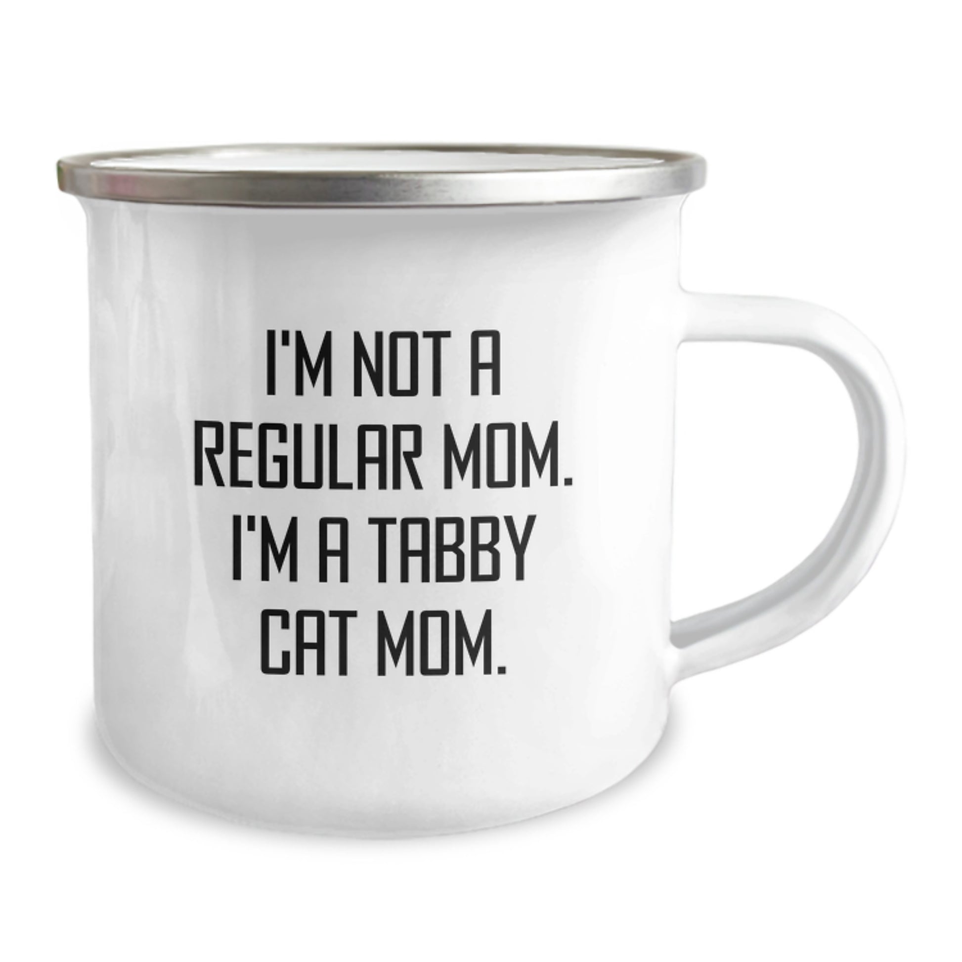 Tabby Cat Mom Gifts - I'm Not A Regular Mom. I'm A Tabby Cat Mom. Funny Camping Mug for Tabby Cat Enthusiasts, Birthday Unique Gifts from Family, Friends, Co-workers for Tabby Cat Lovers - Image 2
