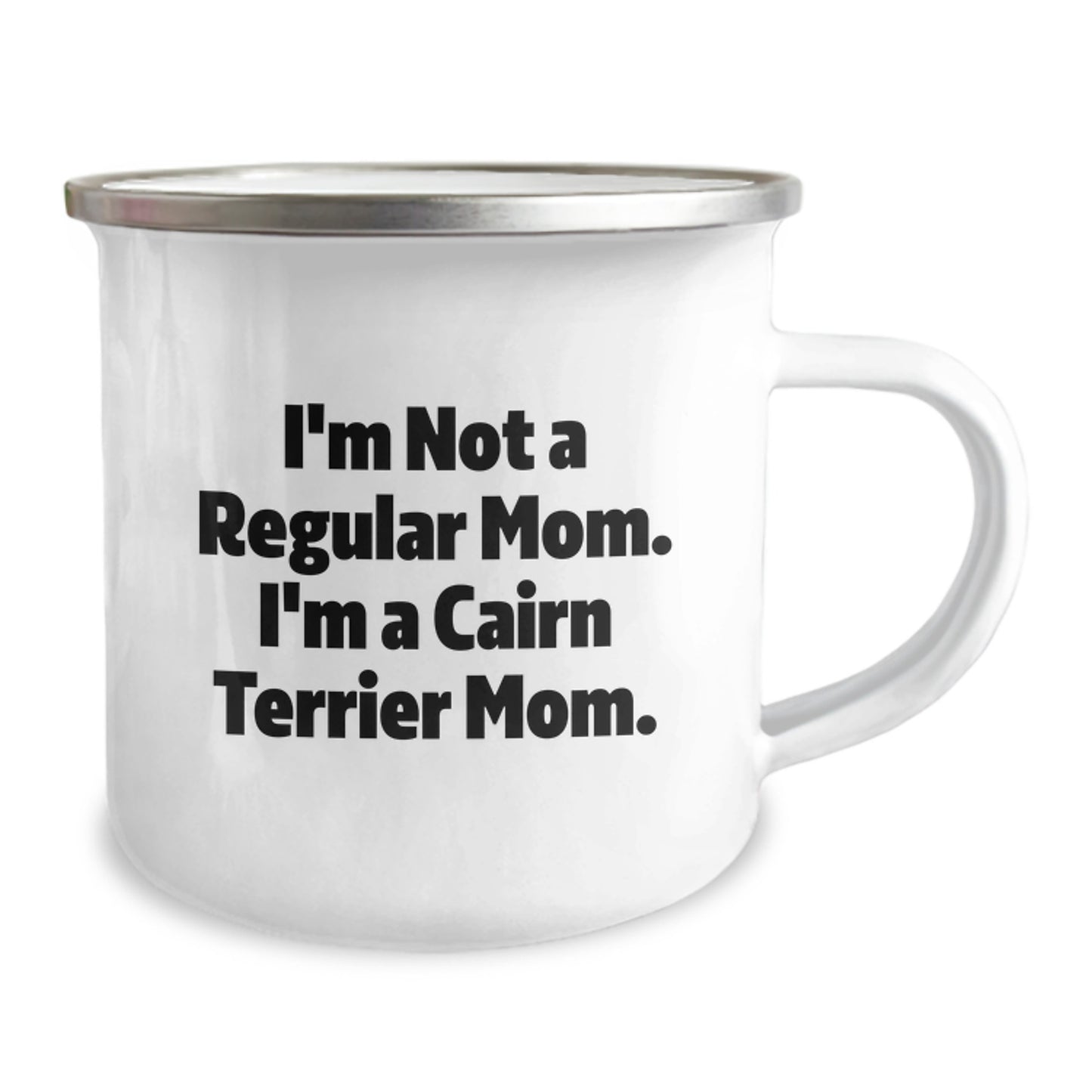 Cairn Terrier Mom Gifts for Her, Funny Camping Mugs from Friends, Birthday Unique Gifts for Cairn Terrier Dog Lovers, I'm Not a Regular Mom - Image 2