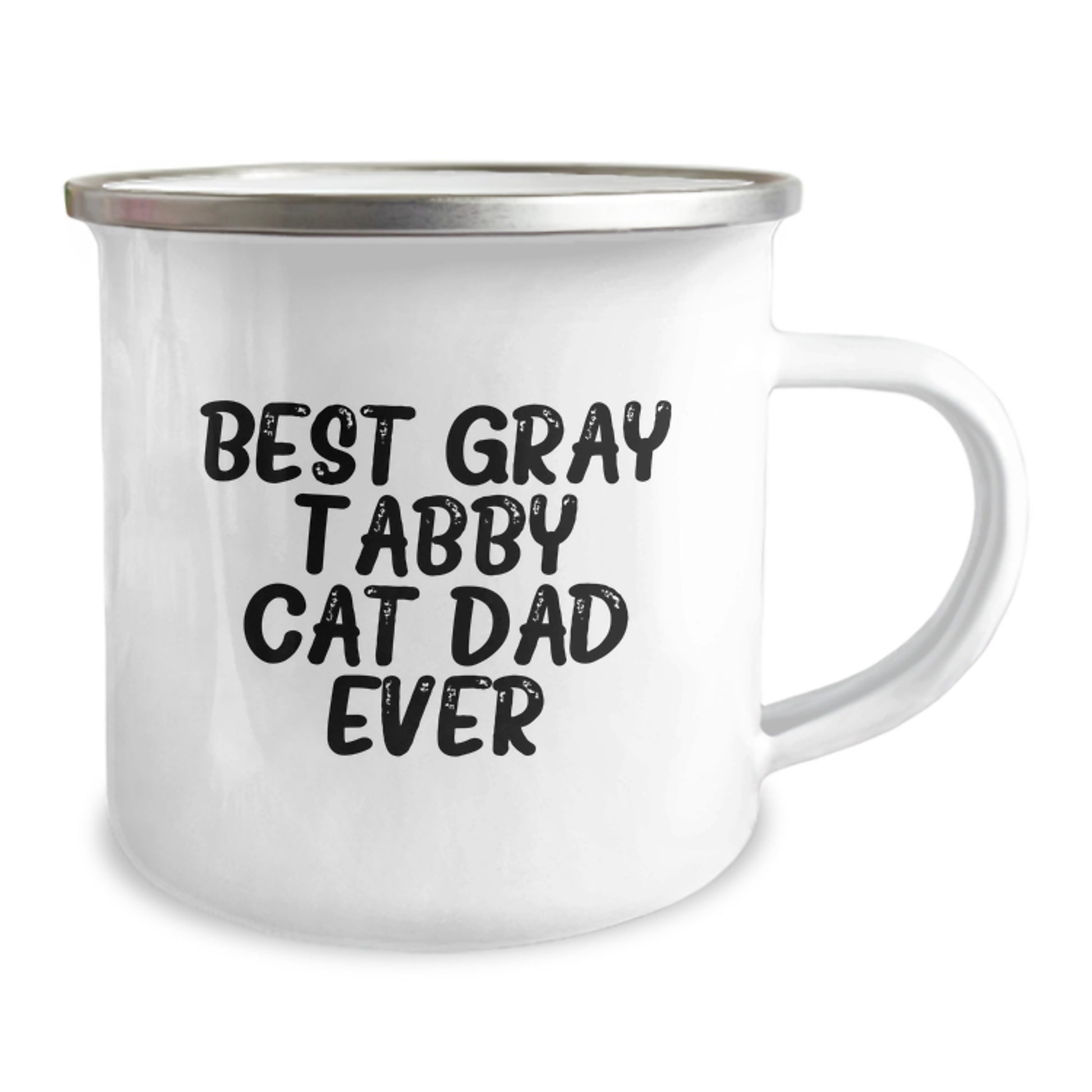 Best Gray Tabby Cat Dad Ever Gray Tabby Cat Gifts for Birthday from Friends, Gray Tabby Cat Camping Mug, Gifts for Gray Tabby Cat Lovers, Unique Birthday Unique Gifts for Friends - Image 2