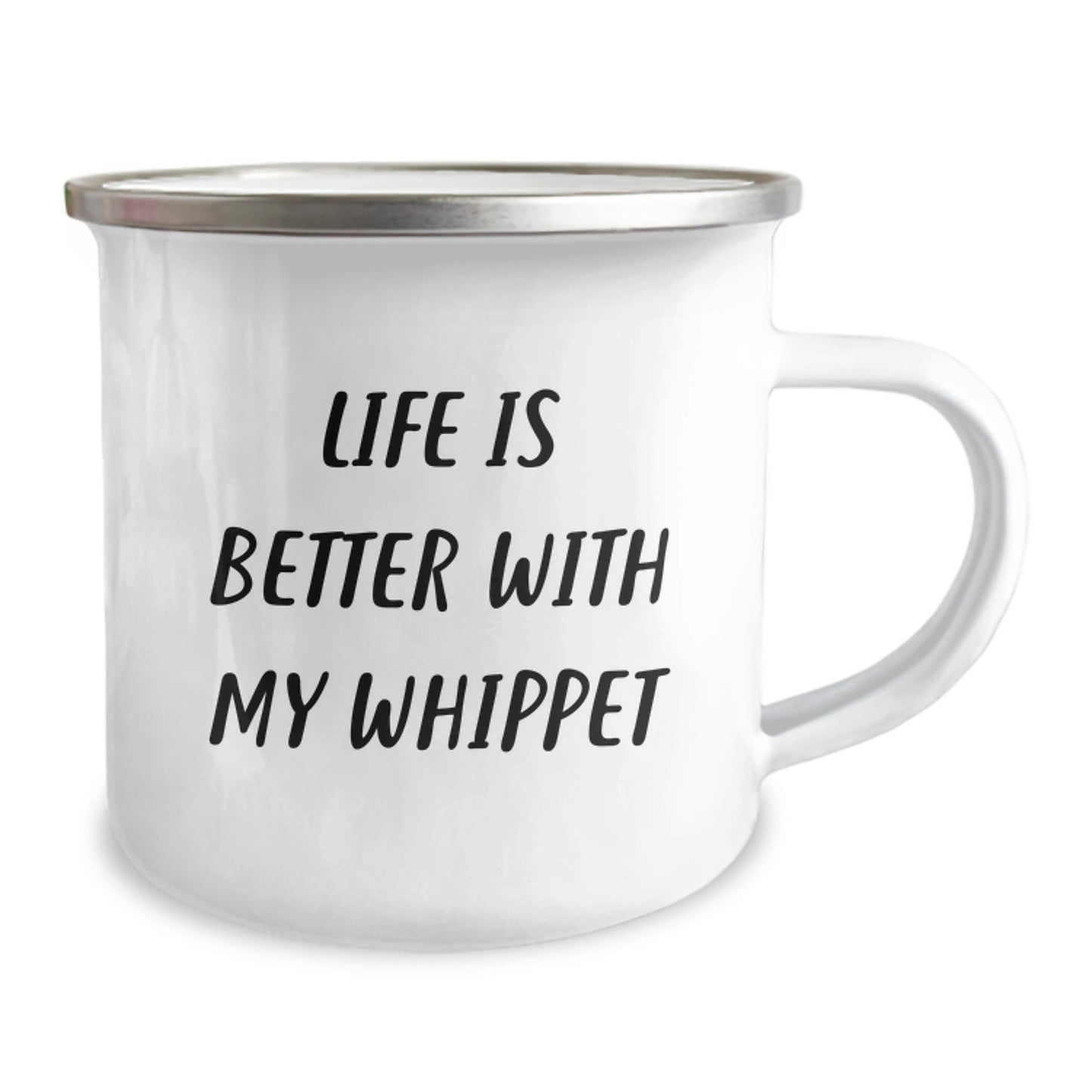 Whippet Dog Lovers Gifts from Family - Life Is Better With My Whippet Camping Mug for Birthday - Image 2