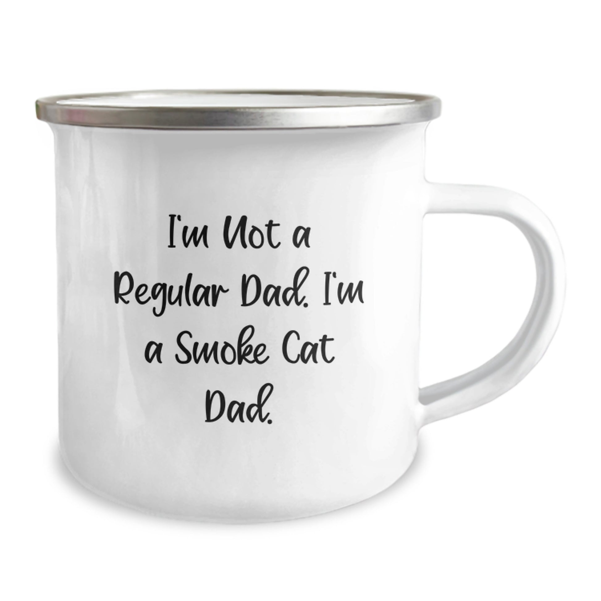 Smoke Cat Dad Gift, Funny Camping Mug for Graduation, 'I'm Not A Regular Dad. I'm A Smoke Cat Dad.' from Family, Friends, or Coworkers - Image 2