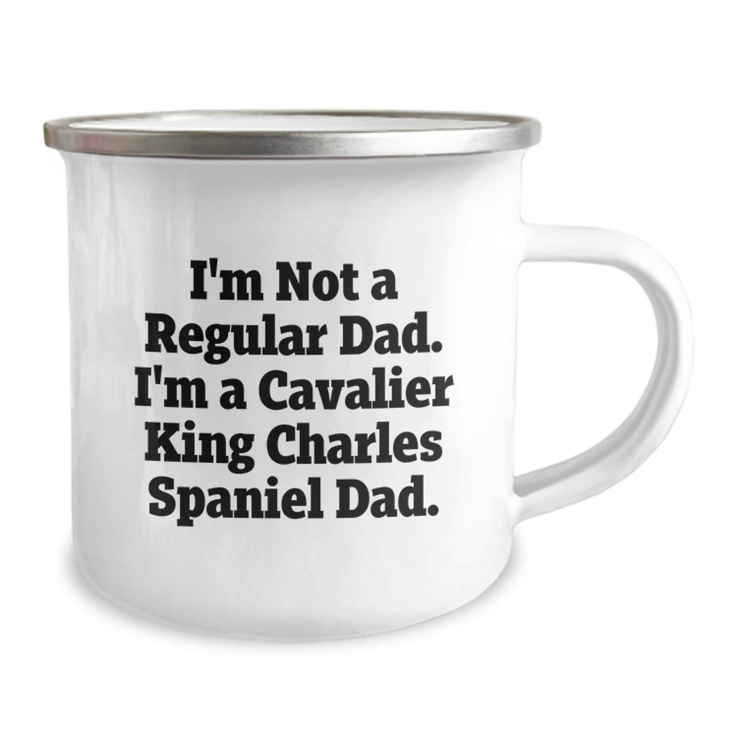 Cavalier King Charles Spaniel Dad Funny Camping Mug Gifts for Men from Friends, Unique Graduation Unique Gifts - Image 2
