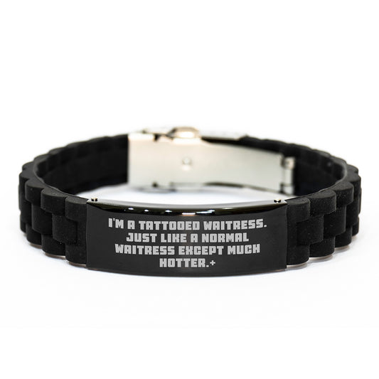 A Funny Waitress Gift, 'I'm A Tattooed Waitress. Just Like A Normal Waitress Except Much Hotter.', for Women, Women's Christmas Unique Gifts from Men to Women - Image 1