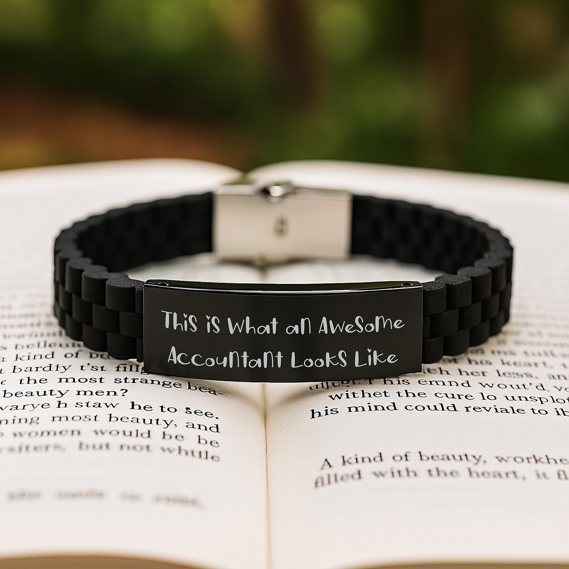 Awesome Accountant Gifts from Men - Inspirational Glide lock Clasp Birthday Present for Accountant Friends - 'This Is What An Awesome Accountant Looks Like' - Image 2
