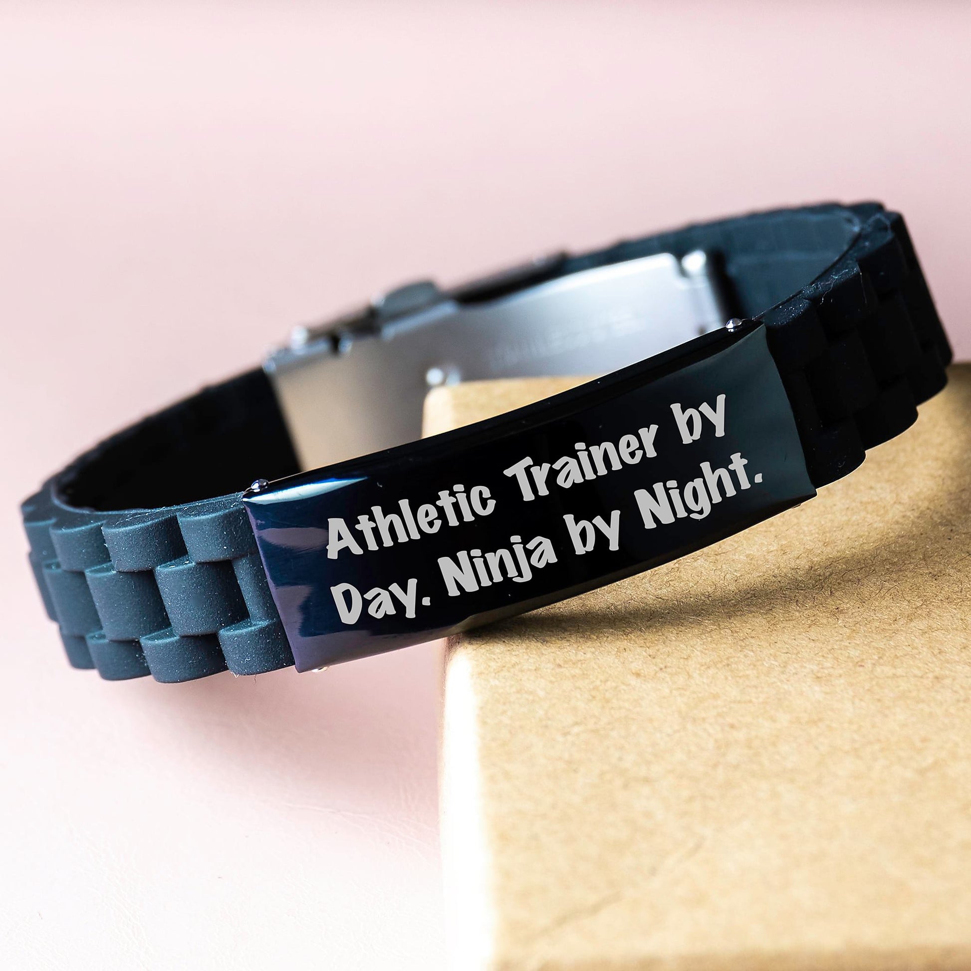 Athletic Trainer Ninja Gifts, Glide lock Clasp Birthday Present for Men, Women, Friends or Coworkers, Funny Quote 'Athletic Trainer By Day. Ninja By Night.' - Image 3